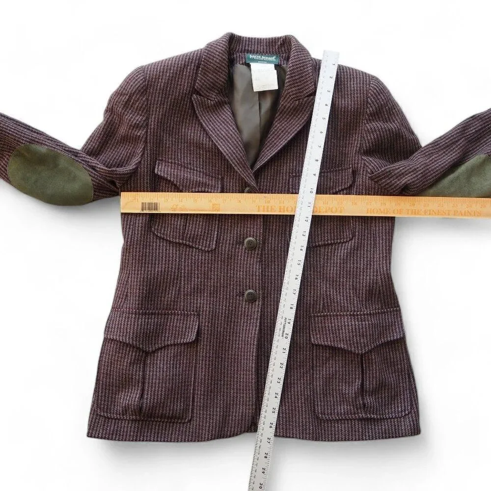 Harve Benard by Benard Holtzman Vintage Petite Wool Equestrian Blazer Women's 10 - Picture 4 of 6